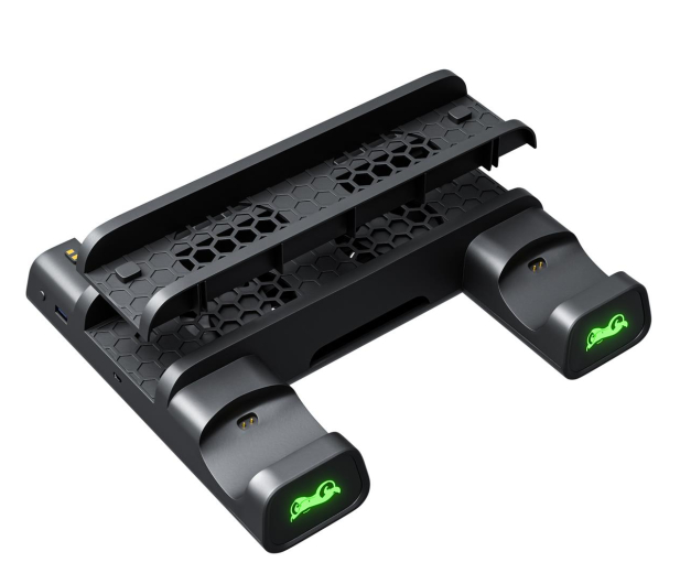 FROGGIEX PODSTAWKA CHŁODZĄCA ŁADOWARKA STOJAK PS4 LED - 636960 - zdjęcie 2